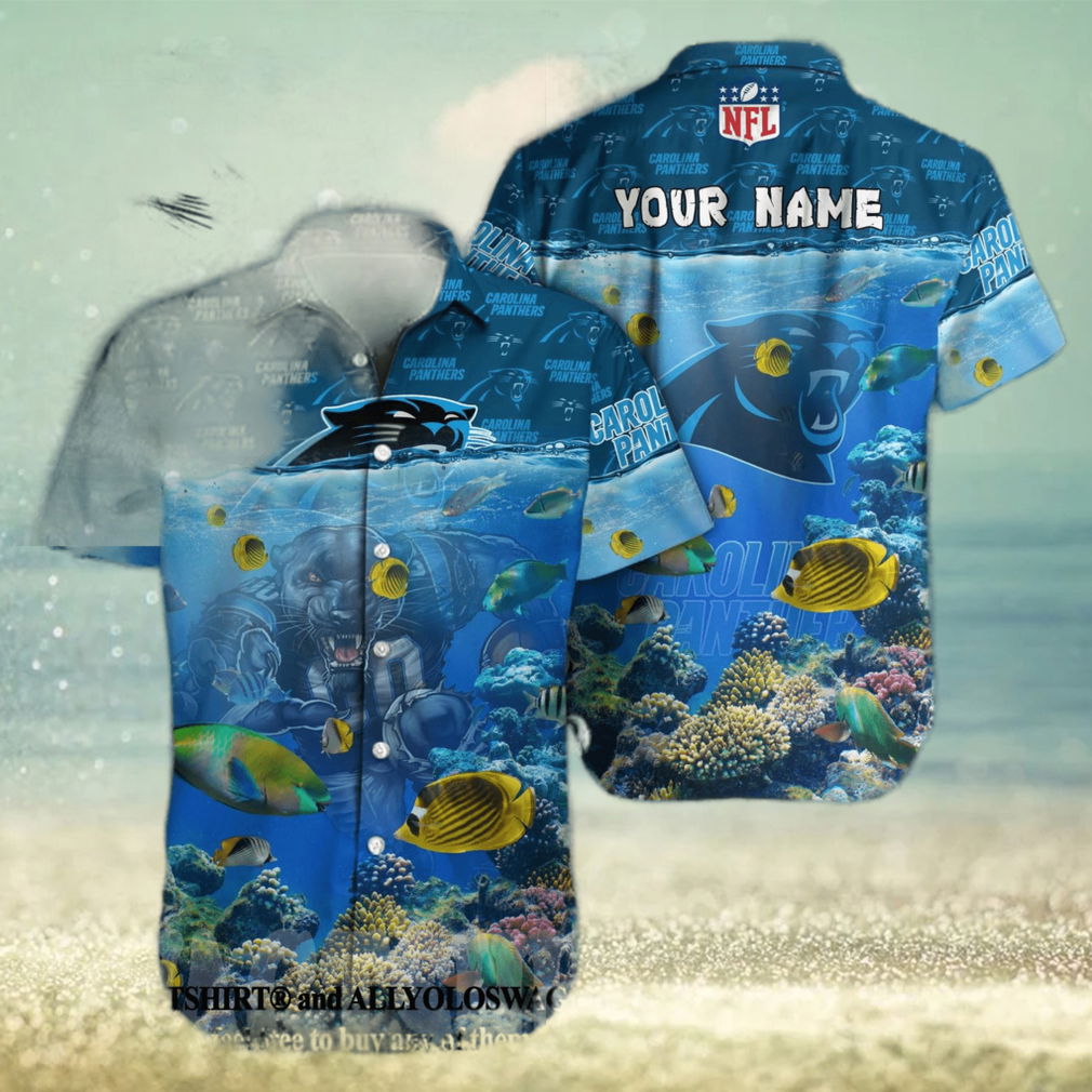 Carolina Panthers NFL Classic Full Printed Hawaiian Shirt Carolina Panthers NFL Classic Full Printed Hawaiian Shirt
