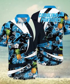 Carolina Panthers NFL Flower All Over Printed Classic Hawaiian Shirt