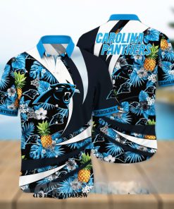 Carolina Panthers NFL Flower All Over Printed Classic Hawaiian Shirt