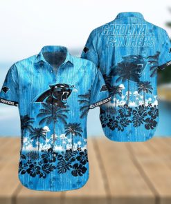 Carolina Panthers NFL Graphic Tropical Pattern Style Summer 3D Hawaiian Shirt And Shorts For Men And Women Gift Fans