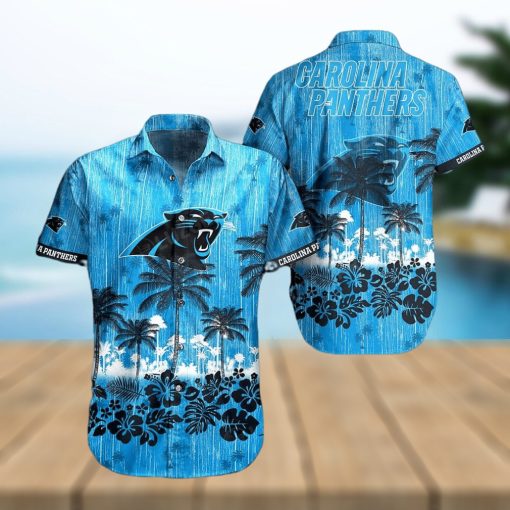 Carolina Panthers NFL Graphic Tropical Pattern Style Summer 3D Hawaiian Shirt And Shorts For Men And Women Gift Fans