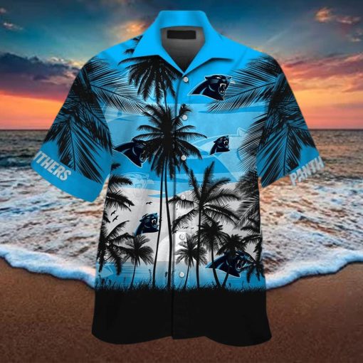 Carolina Panthers Short Sleeve Button Up Tropical Aloha Hawaiian Shirts For Men Women Shirt