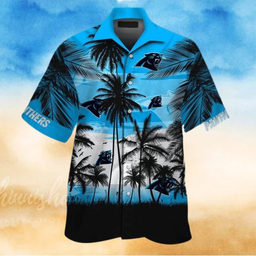 Carolina Panthers Short Sleeve Button Up Tropical Aloha Hawaiian Shirts For Men Women Shirt