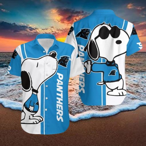 Carolina Panthers Snoopy Lover 3D Printed Hawaiian Shirt