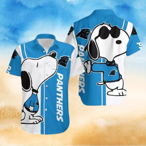 Carolina Panthers Snoopy Lover 3D Printed Hawaiian Shirt