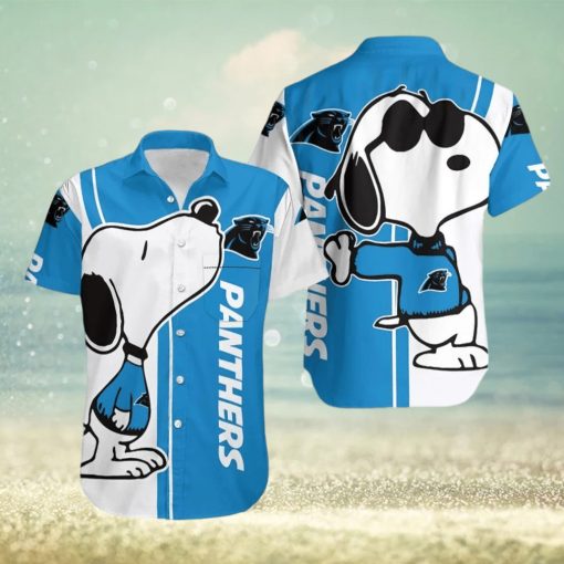 Carolina Panthers Snoopy Lover 3D Printed Hawaiian Shirt