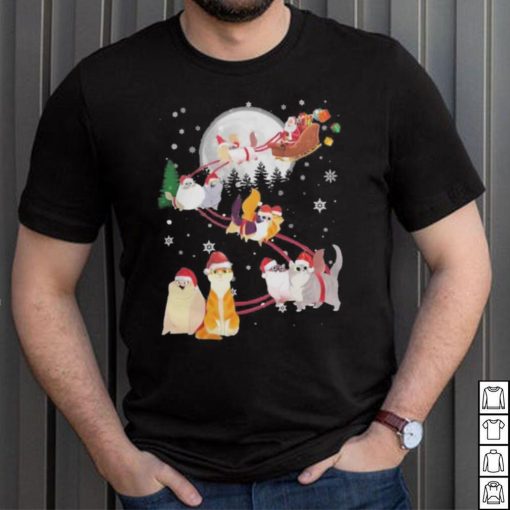 Cat 2  santa claus and sky Christmas sweatshirt