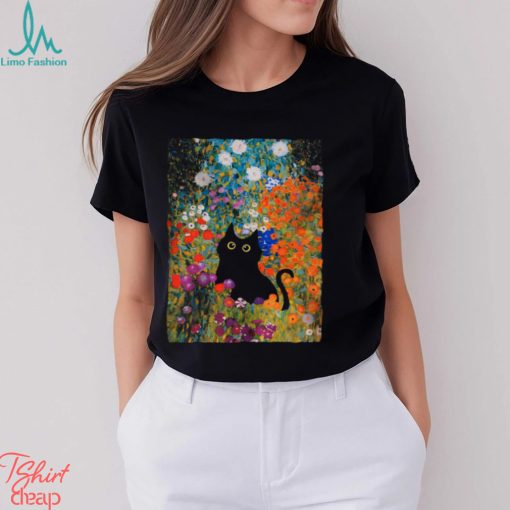 Cat Flower Classic T Shirt