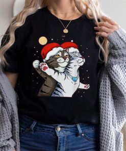 Cat Santa Hat Meme Christmas Pajama Funny Kitten Kitty X Mas Shirt