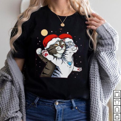 Cat Santa Hat Meme Christmas Pajama Funny Kitten Kitty X Mas Shirt