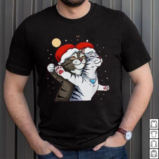 Cat Santa Hat Meme Christmas Pajama Funny Kitten Kitty X Mas Shirt