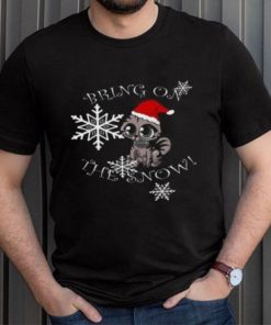 Cat bring on the snow Christmas T Shirt