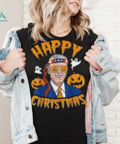 Caterpillar Joe Biden Confused Happy Christmas Funny Halloween T shirt