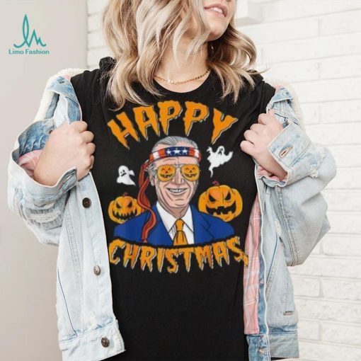Caterpillar Joe Biden Confused Happy Christmas Funny Halloween T shirt
