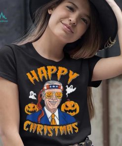 Caterpillar Joe Biden Confused Happy Christmas Funny Halloween T shirt