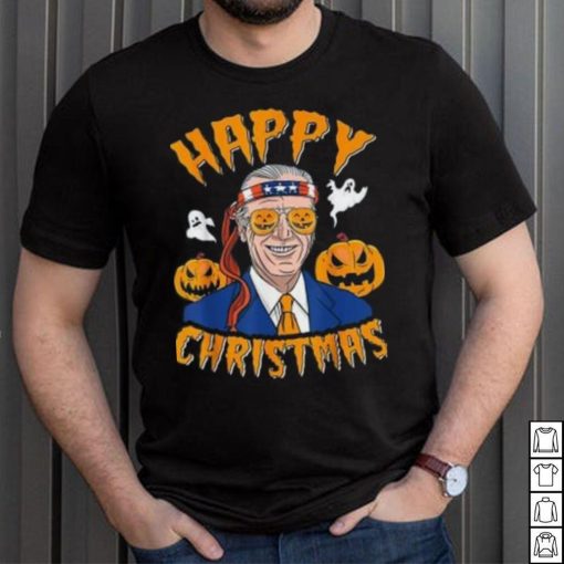 Caterpillar Joe Biden Confused Happy Christmas Funny Halloween T shirt