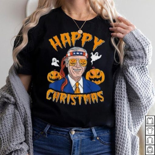 Caterpillar Joe Biden Confused Happy Christmas Funny Halloween T shirt