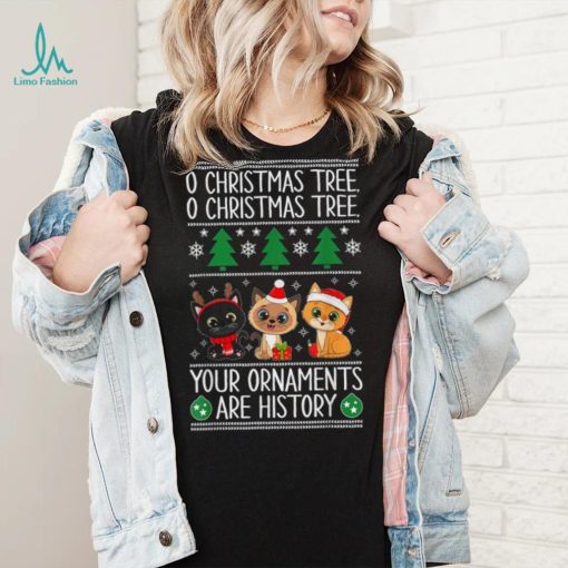 Cats Christmas Funny Cat Pajama For Cat Lovers Family Xmas Unisex Shirt