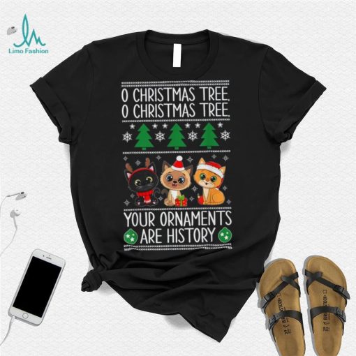Cats Christmas Funny Cat Pajama For Cat Lovers Family Xmas Unisex Shirt