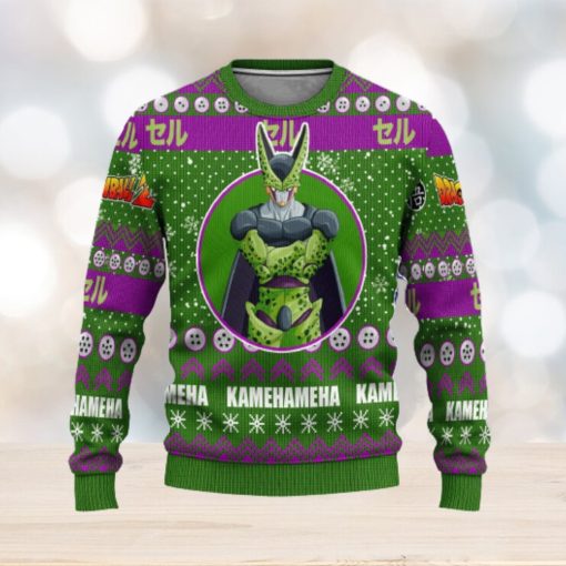 Cell Anime Dragon Ball Z Xmas Women Mens Ugly Christmas Sweater