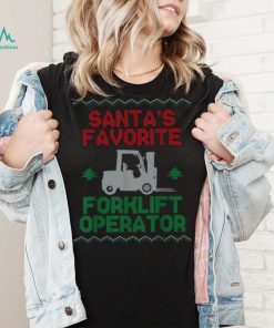 Certified Forklift Truck Operator Christmas Vintage Ugly Unisex Shirt