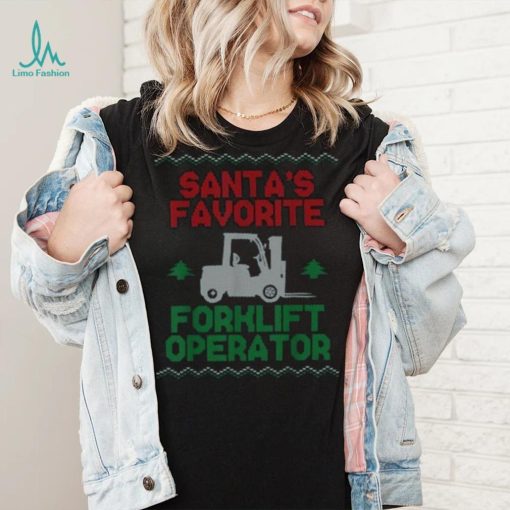 Certified Forklift Truck Operator Christmas Vintage Ugly Unisex Shirt