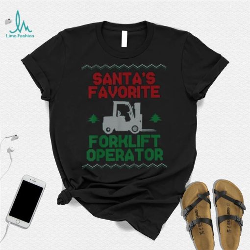 Certified Forklift Truck Operator Christmas Vintage Ugly Unisex Shirt