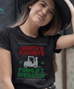 Certified Forklift Truck Operator Christmas Vintage Ugly Unisex Shirt