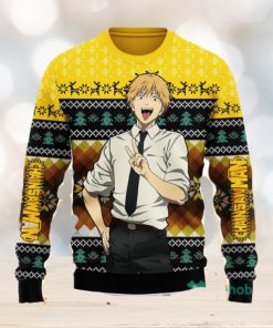 Chainsaw Man Denji Ugly Christmas Sweater Anime Xmas Men And Women Cute Christmas Gift