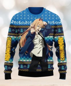 Chainsaw Man Power Ugly Christmas Sweater Anime Xmas Men And Women Christmas Gift