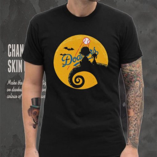 Charlie Brown and Snoopy Moon Los Angeles Dodgers Halloween 2023 shirt