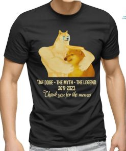 Cheems The Doge The Myth The Legend 2011 2023 thank you for the memes shirt,
