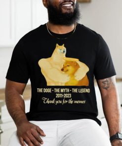 Cheems The Doge The Myth The Legend 2011 2023 thank you for the memes shirt,