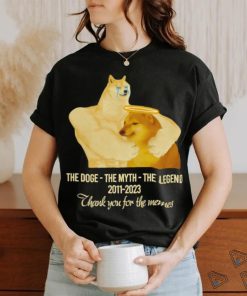 Cheems The Doge The Myth The Legend 2011 2023 thank you for the memes shirt,