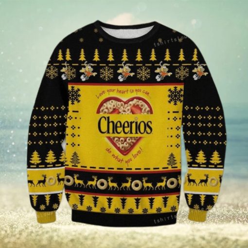 Cheerios Love Your Heart So You Can Do What You Love Chritsmas Womens Ugly Sweater