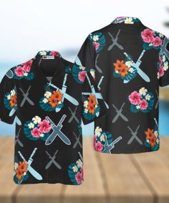 Chef Knives Tropical Hawaiian Shirt