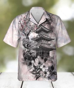 Cherry Blossoms In The Sky And Clouds In Japan Hawaiian Shirt Summer Gift For Men And Women