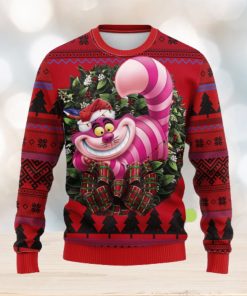 Cheshire Cat Alice In Wonderland Style Noel Ideas Ugly Christmas Sweater Gift Thanksgiving