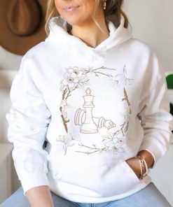 Chess T Shirt Women’s Gift Floral Art Pieces Clothing Board Game Shirt King Queen Unisex