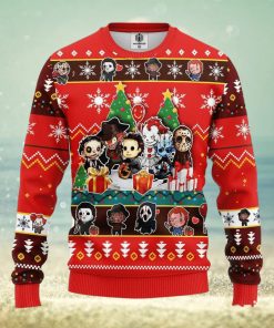 Chibi Horror Halloween Ugly Christmas Sweater Amazing Gift Men And Women Christmas Gift