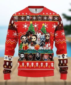 Chibi Horror Halloween Ugly Sweater Party