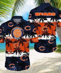 Chicago Bears All Over Print Logo And Coconut Trending Summer Gift Aloha Hawaiian Shirt