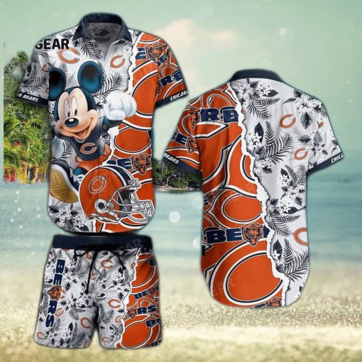 Chicago Bears NFL 3D Hawaiian Shirt And Shorts For Men And Women Gift Fans