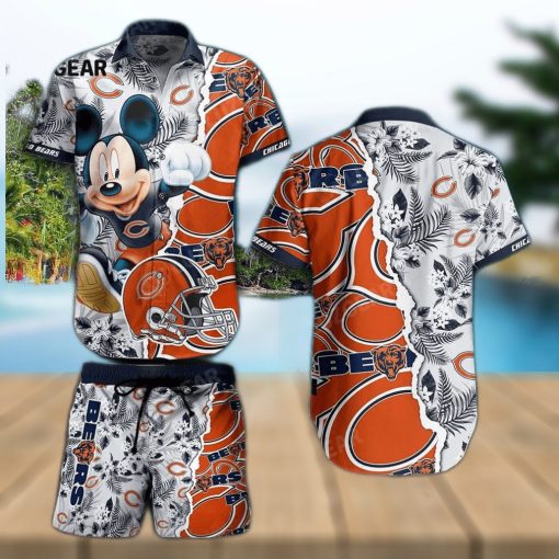 Chicago Bears NFL 3D Hawaiian Shirt And Shorts For Men And Women Gift Fans