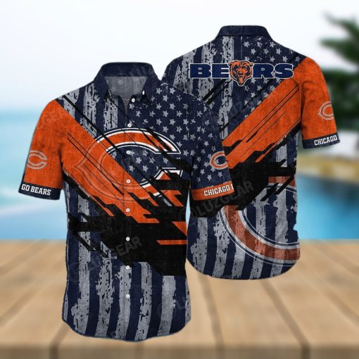 Chicago Bears NFL Football 3D Hawaiian Shirt And Shorts For Men And Women Gift Fans