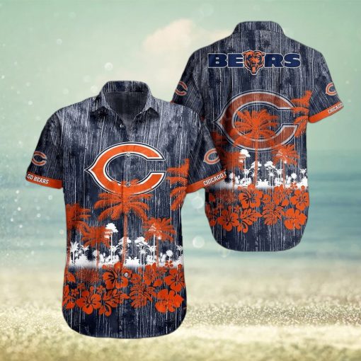 Chicago Bears NFL Graphic Tropical Pattern Style Summer 3D Hawaiian Shirt And Shorts For Men And Women Gift Fans