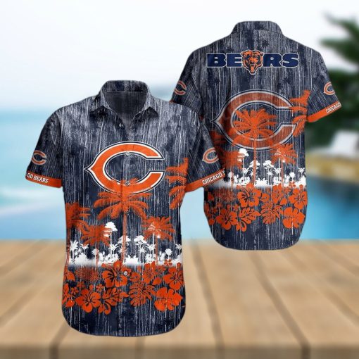 Chicago Bears NFL Graphic Tropical Pattern Style Summer 3D Hawaiian Shirt And Shorts For Men And Women Gift Fans