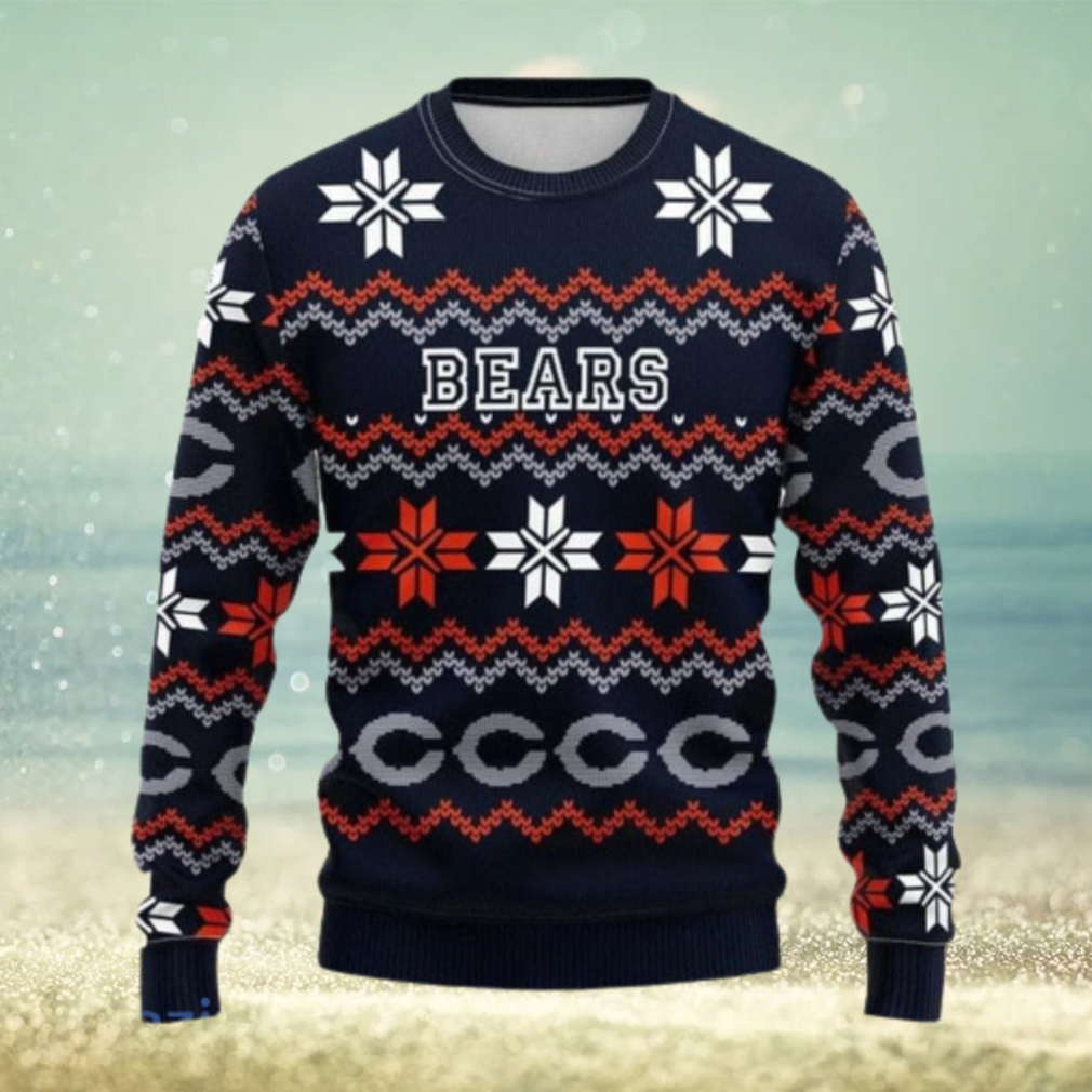 Chicago Bears Ugly Sweater Chicago Bears Vintage Personalized 3D Ugly  Christmas Sweater Presents Christmas For Men And Women - Freedomdesign