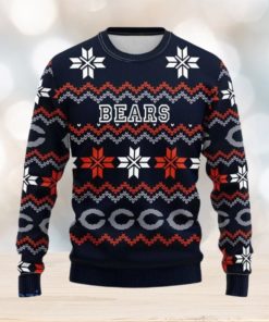 NFL Chicago Bears Nativity Ugly Xmas Sweater For Men Women - Limotees