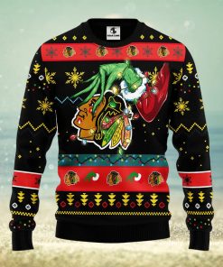 Chicago Blackhawks Grinch Christmas Ugly Sweater